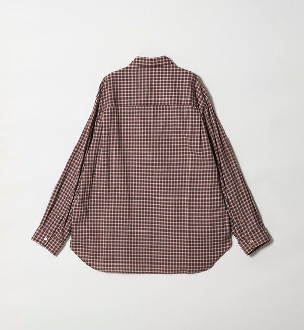 STEVEN ALAN「＜Steven Alan＞ オーガニックコットン ドビー チェック レギュラーカラー シャツ LOOSE」|シャツ・ブラウス|
