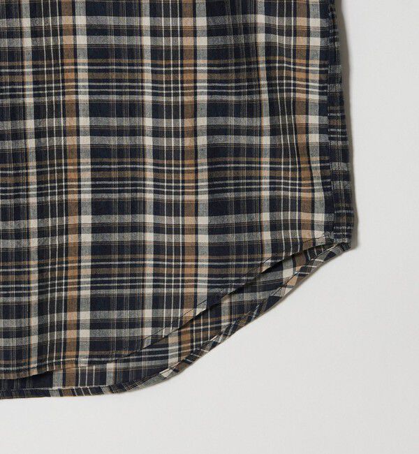 STEVEN ALAN「＜Steven Alan＞ マドラスチェック シングルニードル シャツ LOOSE」|シャツ・ブラウス|