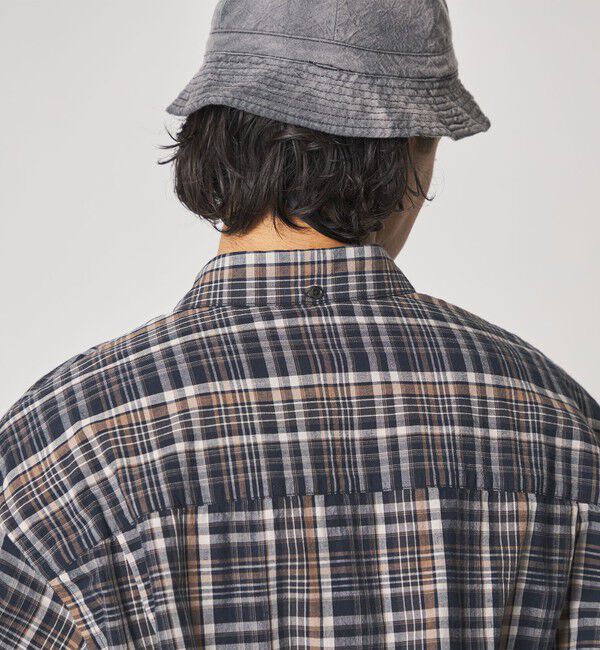 STEVEN ALAN「＜Steven Alan＞ マドラスチェック シングルニードル シャツ LOOSE」|シャツ・ブラウス|