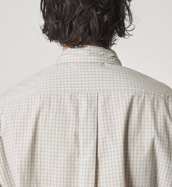 STEVEN ALAN「＜Steven Alan＞ オーガニックコットン マイクロチェック リバースシーム シャツ LOOSE」|シャツ・ブラウス|