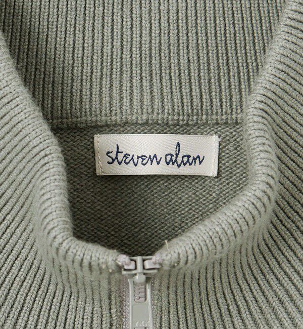 STEVEN ALAN「＜Steven Alan＞ ブラッシュド CTN/PE ドライバーズ ニット ブルゾン」|カーディガン|