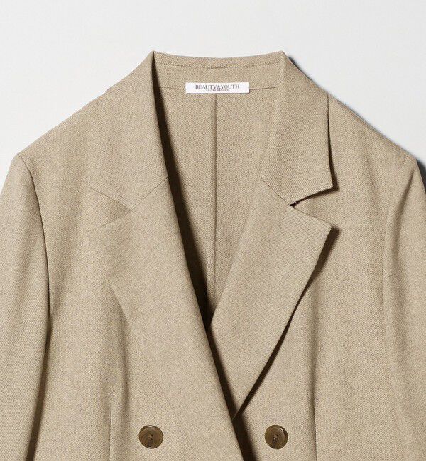 BEAUTY&YOUTH UNITED ARROWS「リネンライク ダブルジャケット」|テーラードジャケット|