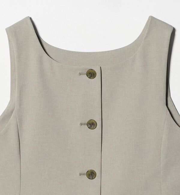 BEAUTY&YOUTH UNITED ARROWS「スクエアネック 2WAYベスト 吸水速乾 防シワ UV」|ベスト・ジレ|