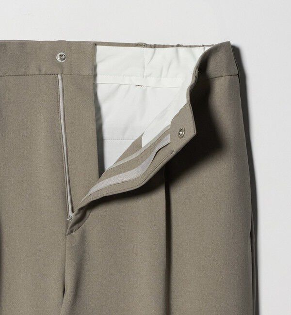 BEAUTY&YOUTH UNITED ARROWS「メランジ ダブルクロス 1プリーツ アジャスト パンツ NO.7」|チノ|