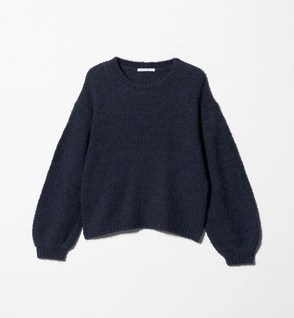 BEAUTY&YOUTH UNITED ARROWS「コットンブレンド シャギーニットプルオーバー」|ニット・セーター|NAVY
