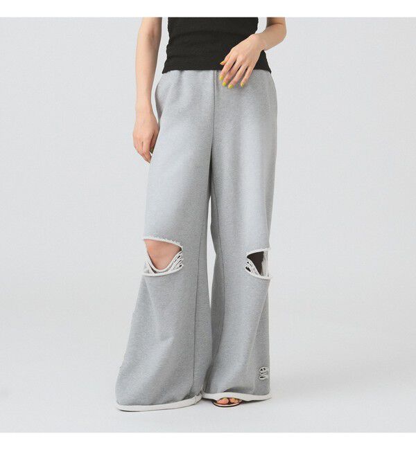 Ray BEAMS 「ダメージ スウェット パンツ」|その他|
