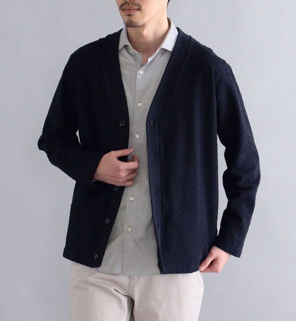 SHIPS「SHIPS: ラッチパイル Vネック カーディガン」|カーディガン|