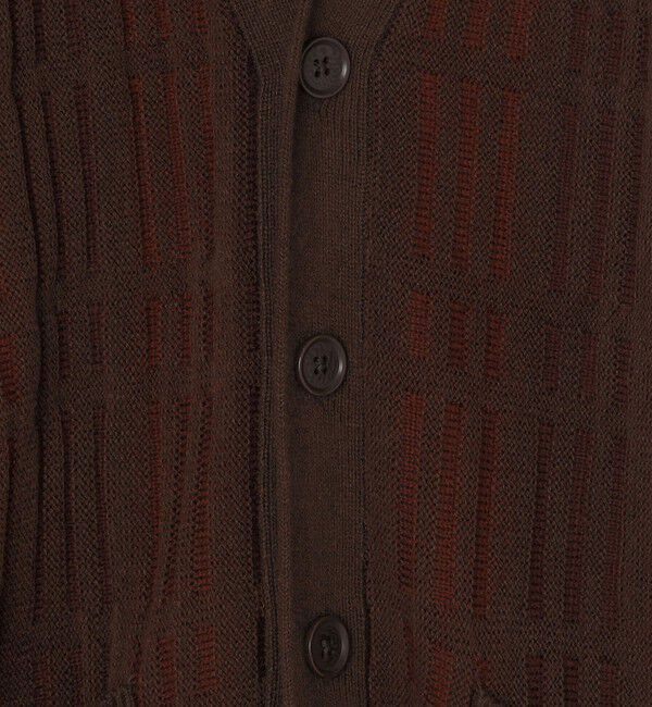 SHIPS「*SHIPS:〈手洗い可能〉ジャカード チェック ニット カーディガン」|カーディガン|