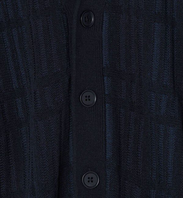 SHIPS「*SHIPS:〈手洗い可能〉ジャカード チェック ニット カーディガン」|カーディガン|