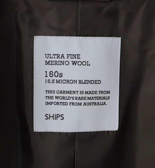 SHIPS「SHIPS: スーパー160'S メリノウール メルトン チェスターコート」|チェスターコート|