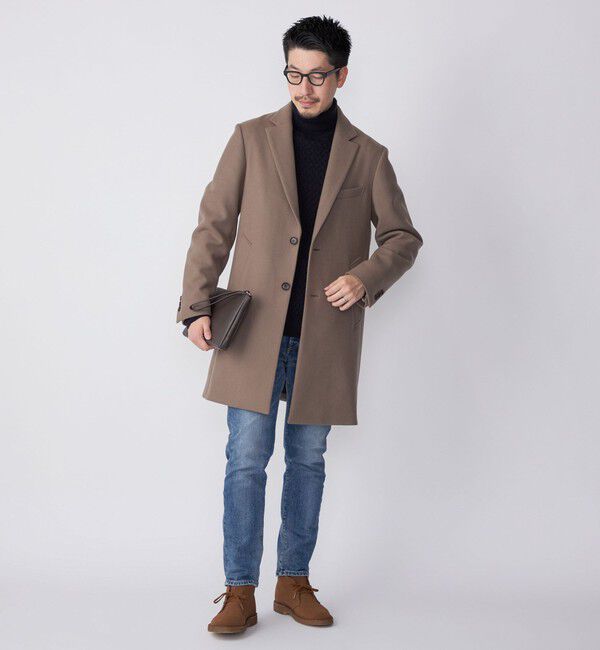 SHIPS「SHIPS: スーパー160'S メリノウール メルトン チェスターコート」|チェスターコート|