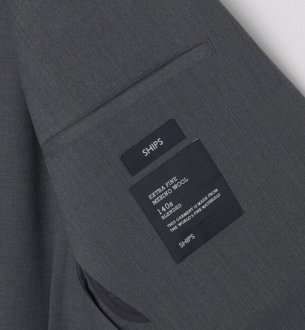 SHIPS「SHIPS: 〈セットアップ対応・手洗い可能〉スーパー140 2ボタン テーラードジャケット」|テーラードジャケット|