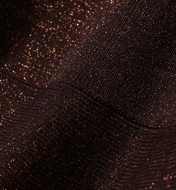 SHIPS for women「* 〈手洗い可能〉ラメ ペプラム バナナ スリーブ カーディガン 24SS ◇」|カーディガン|