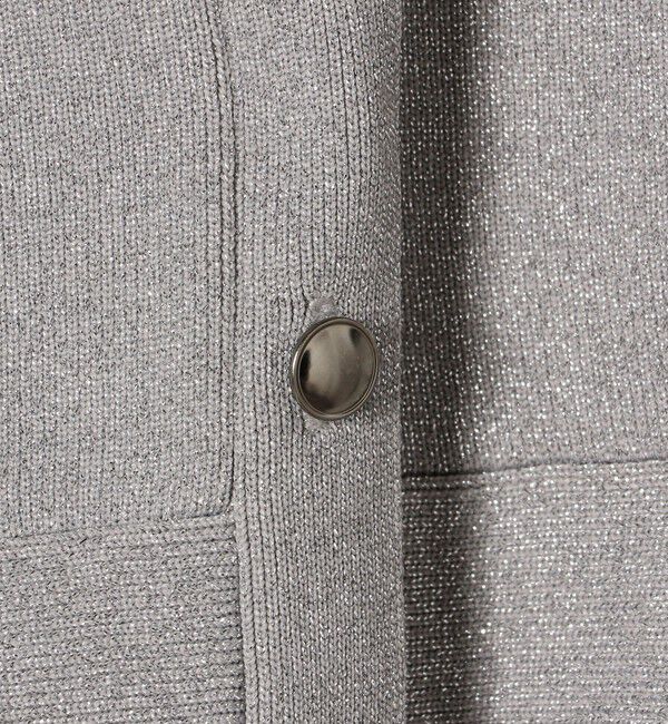 SHIPS for women「* 〈手洗い可能〉ラメ ペプラム バナナ スリーブ カーディガン 24SS ◇」|カーディガン|