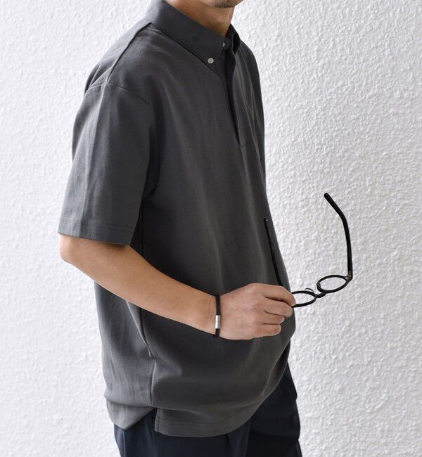 SHIPS any「SHIPS any:〈接触冷感/遮熱/UVカット機能等〉サマーファンクション 鹿の子 ボタンダウンポロシャツ◇」|ポロシャツ|