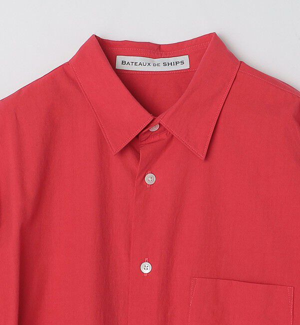 SHIPS「BATEAUX DE SHIPS: レギュラーカラー コットン シャツ 〈単色/ドット〉」|シャツ・ブラウス|