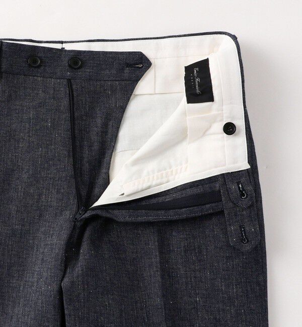 SHIPS「【SHIPS別注】Errico Formicola: リネン混 デニム スラックス」|チノ|
