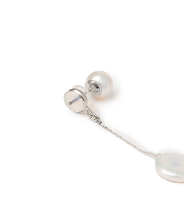 SHIPS for women「淡水 コイン パール ロング ピアス」|ピアス|