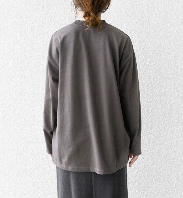 SHIPS any「SHIPS any:〈洗濯機可能〉マルチ ロングスリーブ ワイド TEE」|Tシャツ・カットソー|