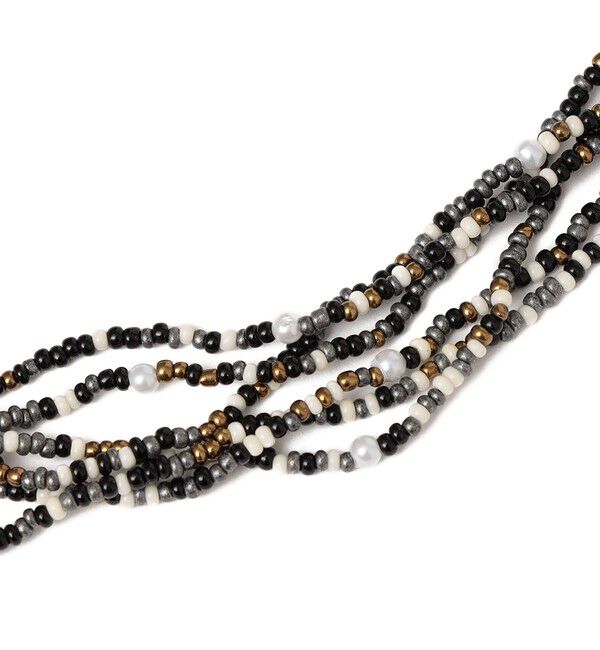 SHIPS for women「INK+ALLOY:ミックス ビーズ ネックレス」|ネックレス|