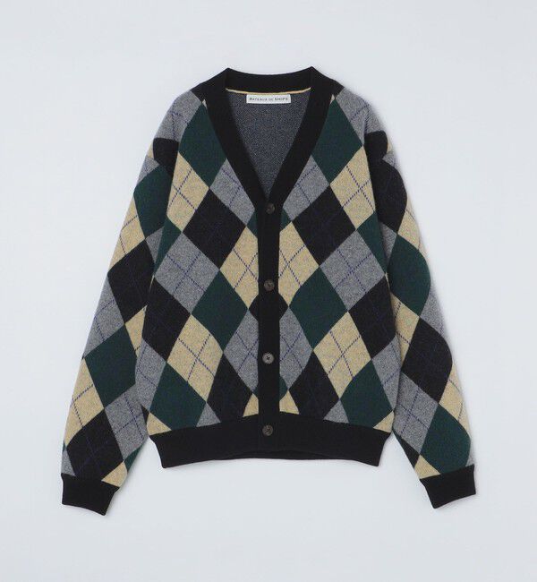 SHIPS「BATEAUX DE SHIPS: アーガイル ニット カーディガン」|カーディガン|オリーブ