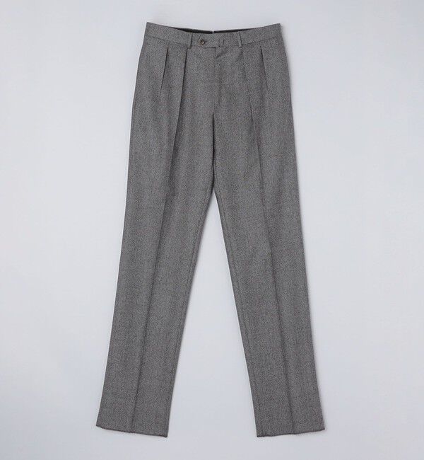 SHIPS「【SHIPS別注】CARUSO: ピンヘッド トラウザーズ」|スラックス|チャコールグレー