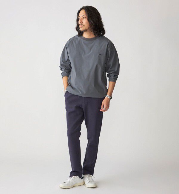 SHIPS「【WEB限定】SHIPS:〈撥水〉SOLOTEX(R) マイクロ SHIPSロゴ プルオーバーシャツ」|Tシャツ・カットソー|