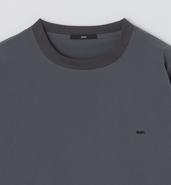 SHIPS「【WEB限定】SHIPS:〈撥水〉SOLOTEX(R) マイクロ SHIPSロゴ プルオーバーシャツ」|Tシャツ・カットソー|