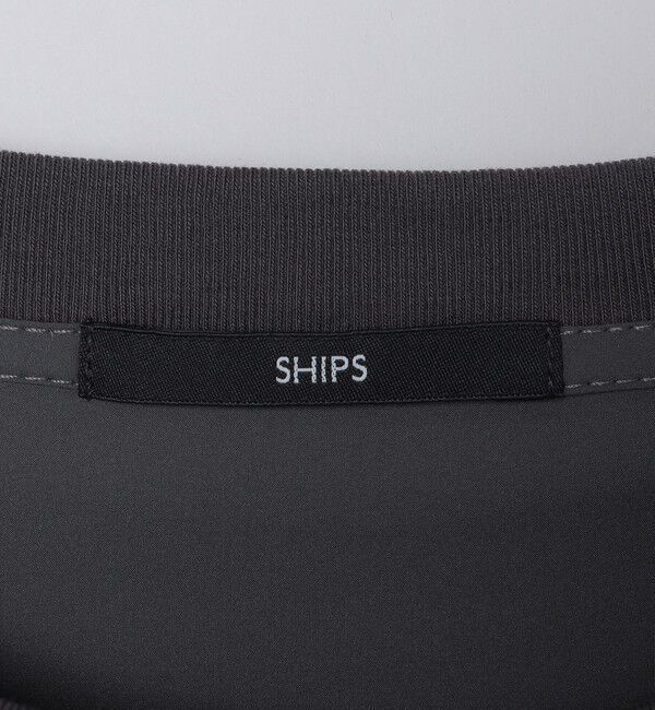 SHIPS「【WEB限定】SHIPS:〈撥水〉SOLOTEX(R) マイクロ SHIPSロゴ プルオーバーシャツ」|Tシャツ・カットソー|