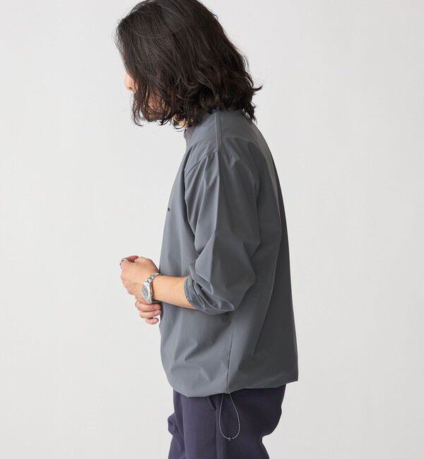 SHIPS「【WEB限定】SHIPS:〈撥水〉SOLOTEX(R) マイクロ SHIPSロゴ プルオーバーシャツ」|Tシャツ・カットソー|