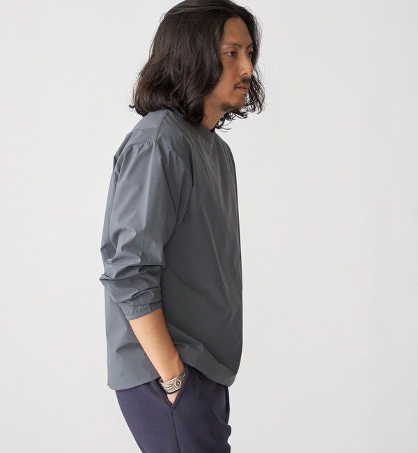 SHIPS「【WEB限定】SHIPS:〈撥水〉SOLOTEX(R) マイクロ SHIPSロゴ プルオーバーシャツ」|Tシャツ・カットソー|