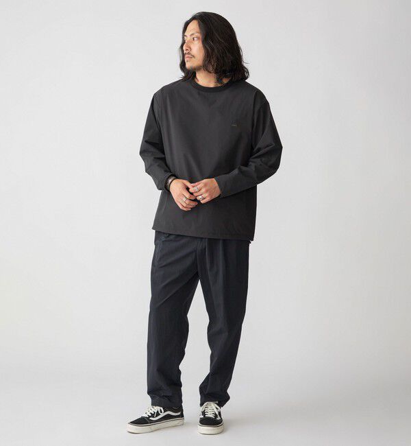 SHIPS「【WEB限定】SHIPS:〈撥水〉SOLOTEX(R) マイクロ SHIPSロゴ プルオーバーシャツ」|Tシャツ・カットソー|