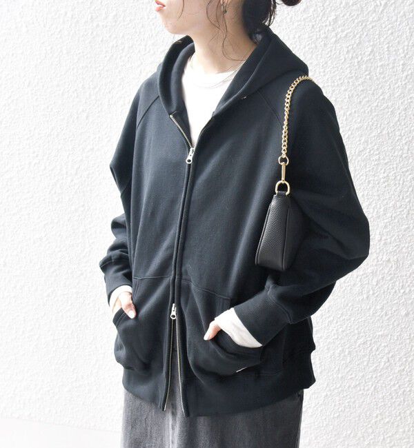 SHIPS any「《一部追加予約》SHIPS any:〈洗濯機可能〉USAコットン 裏起毛 ジップ スウェット パーカー」|パーカー|