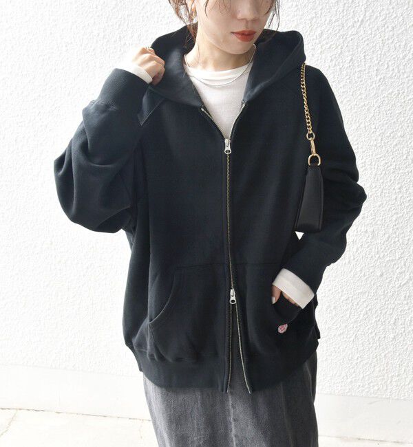 SHIPS any「《一部追加予約》SHIPS any:〈洗濯機可能〉USAコットン 裏起毛 ジップ スウェット パーカー」|パーカー|