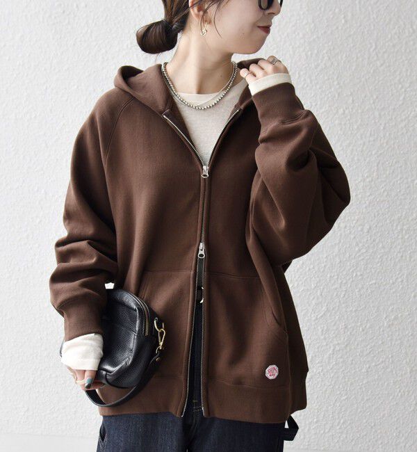 SHIPS any「《一部追加予約》SHIPS any:〈洗濯機可能〉USAコットン 裏起毛 ジップ スウェット パーカー」|パーカー|