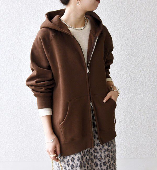 SHIPS any「《一部追加予約》SHIPS any:〈洗濯機可能〉USAコットン 裏起毛 ジップ スウェット パーカー」|パーカー|