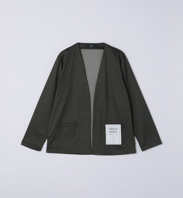 SHIPS Colors 「SHIPS Colors:〈洗濯機可能〉CIRCLE MOVA(R) ボタンレス カーディガン」|カーディガン|ダークグレー