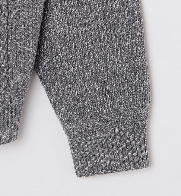 SHIPS「SHIPS:〈手洗い可能〉ウール コットン アラン ショールカラー カーディガン」|カーディガン|