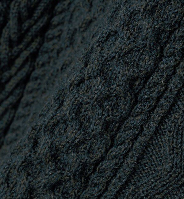 SHIPS「SHIPS:〈手洗い可能〉ウール コットン アラン ショールカラー カーディガン」|カーディガン|