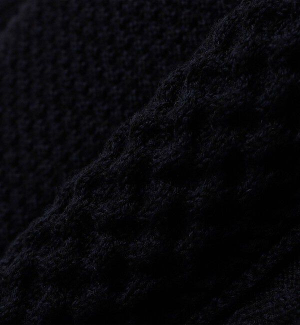 SHIPS「SHIPS:〈手洗い可能〉ウール コットン アラン ショールカラー カーディガン」|カーディガン|