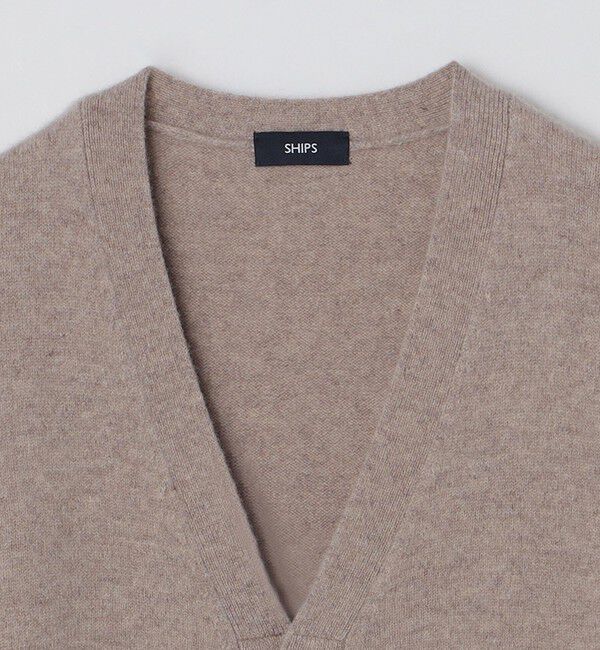 SHIPS「SHIPS:〈手洗い可能〉ソフト ウール Vネック ニット カーディガン（アンサンブル対応）」|カーディガン|