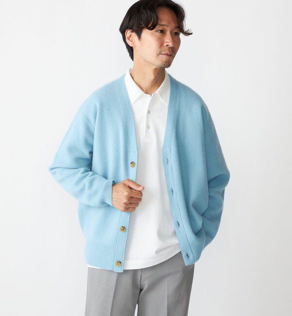 SHIPS「SHIPS:〈手洗い可能〉ソフト ウール Vネック ニット カーディガン（アンサンブル対応）」|カーディガン|