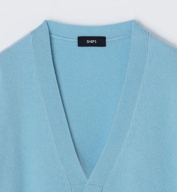 SHIPS「SHIPS:〈手洗い可能〉ソフト ウール Vネック ニット カーディガン（アンサンブル対応）」|カーディガン|