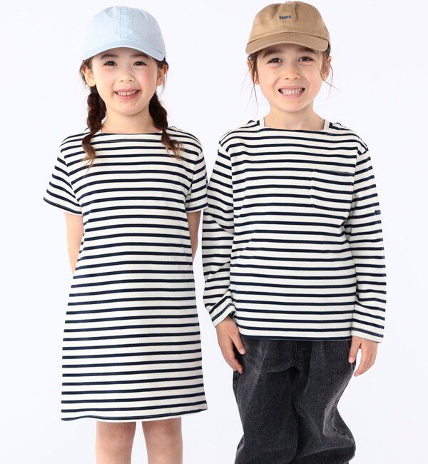 SHIPS KIDS「SHIPS KIDS:100～130cm / ボーダー ワンピース」|ワンピース|
