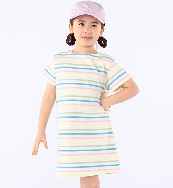 SHIPS KIDS「SHIPS KIDS:100～130cm / ボーダー ワンピース」|ワンピース|