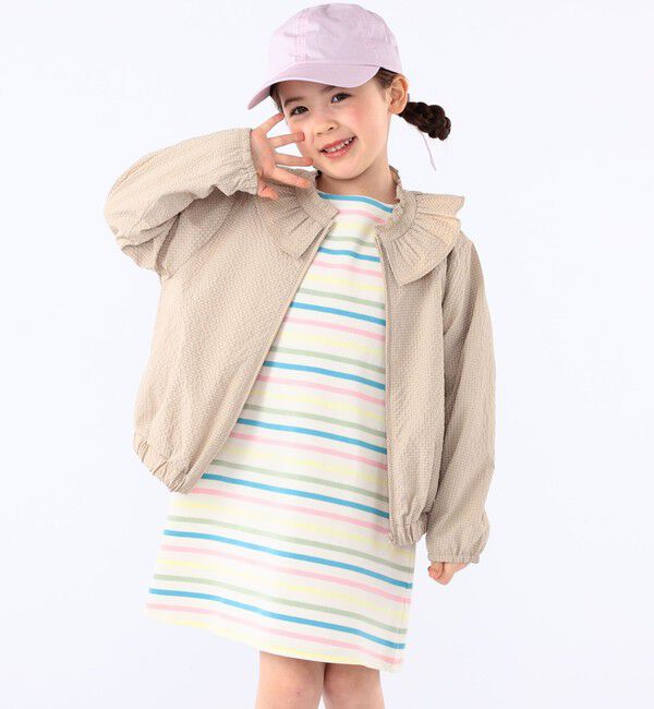 SHIPS KIDS「SHIPS KIDS:100～130cm / ボーダー ワンピース」|ワンピース|