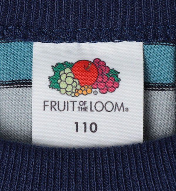 SHIPS any「FRUIT OF THE LOOM: 刺繍 ロゴ カラー ボーダー ワンピース<KIDS>」|ワンピース|