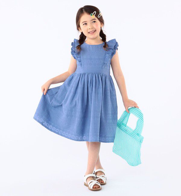 SHIPS KIDS「SHIPS KIDS:100～130cm /エンブロイダリー ワンピース」|ワンピース|