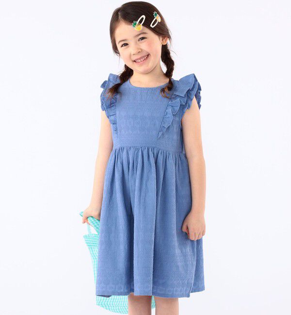 SHIPS KIDS「SHIPS KIDS:100～130cm /エンブロイダリー ワンピース」|ワンピース|