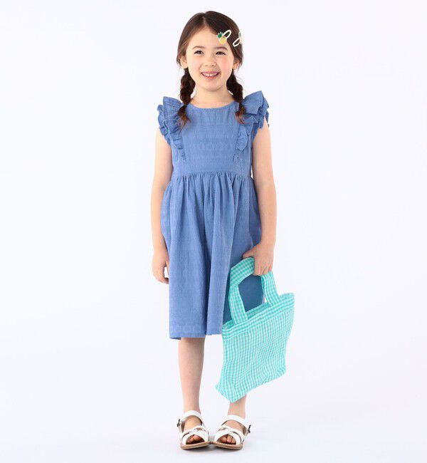 SHIPS KIDS「SHIPS KIDS:100～130cm /エンブロイダリー ワンピース」|ワンピース|